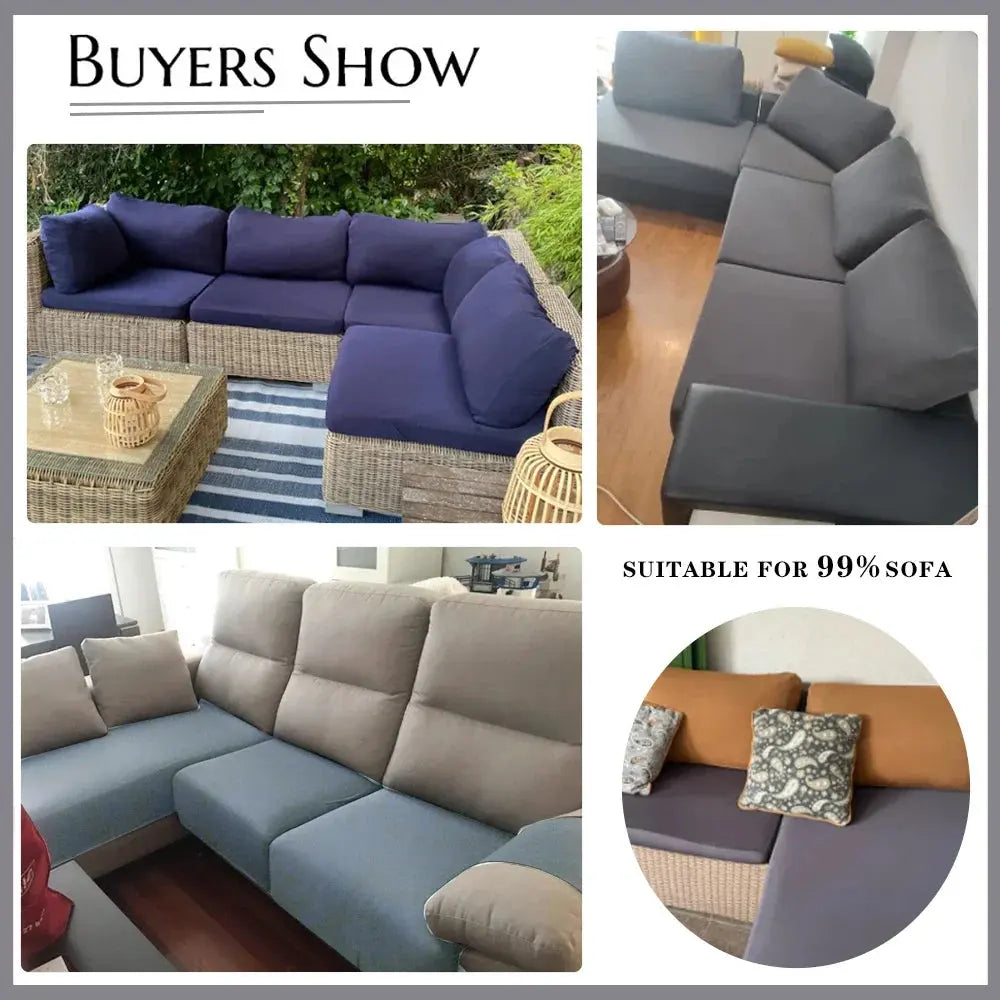 Housse d'assise canapé Indigo Housse de France