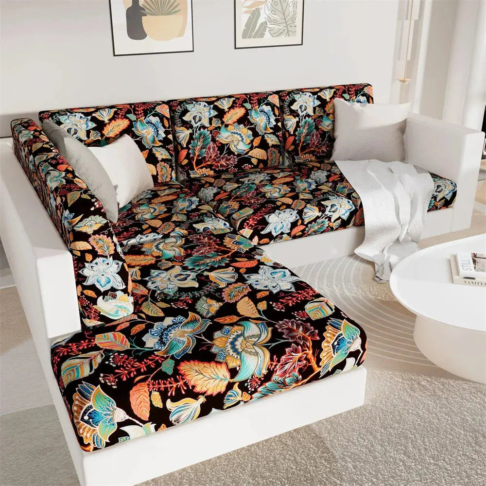 Housse d'assise canapé Lilas Housse de France