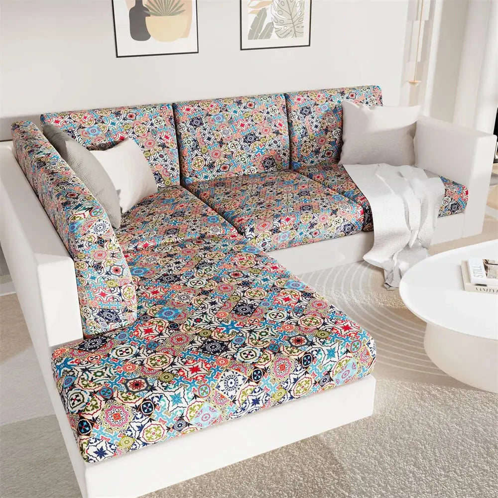 Housse d'assise canapé Lilas Housse de France