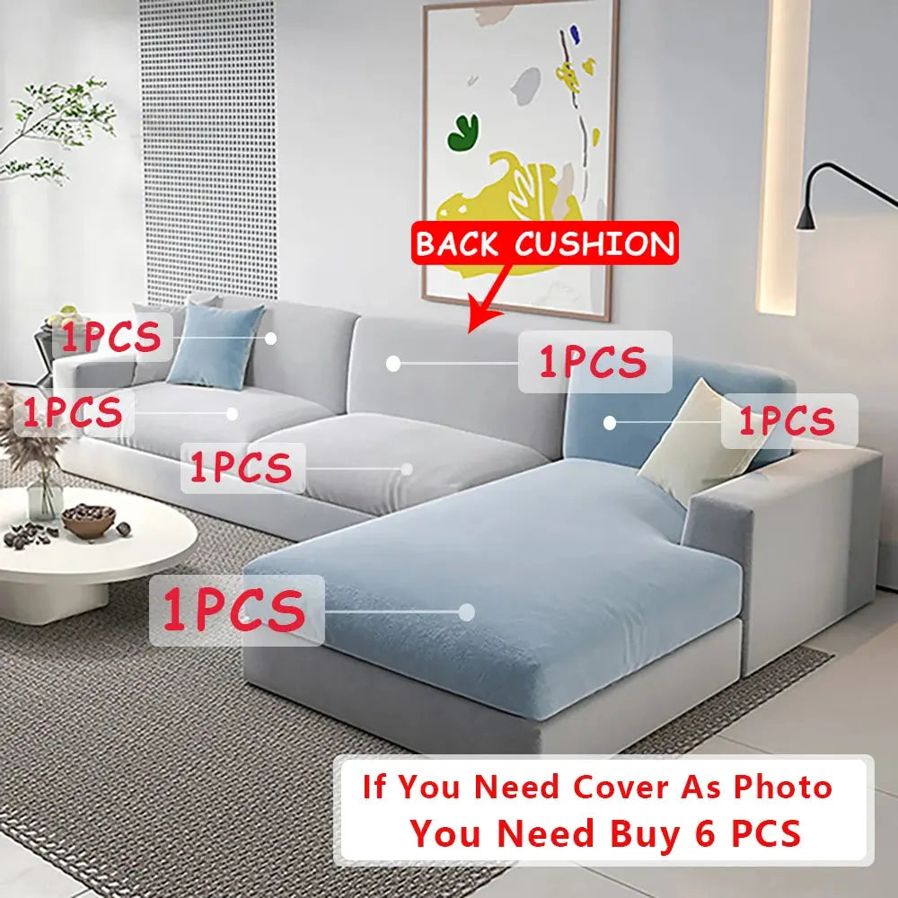 Housse d'assise canapé velours Housse de France