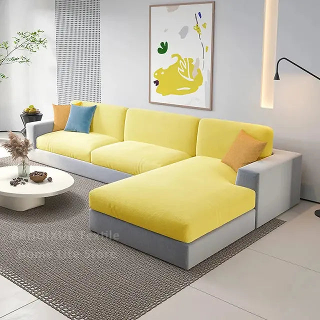 Housse d'assise canapé velours Housse de France