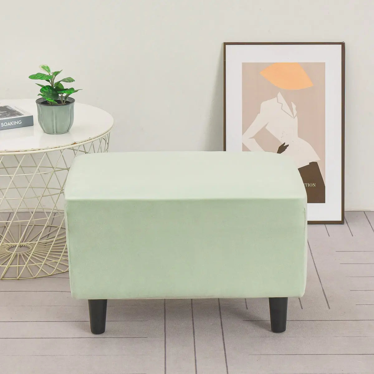 Housse de Banquette Antidérapante VELYA Mint Green-40x60cm