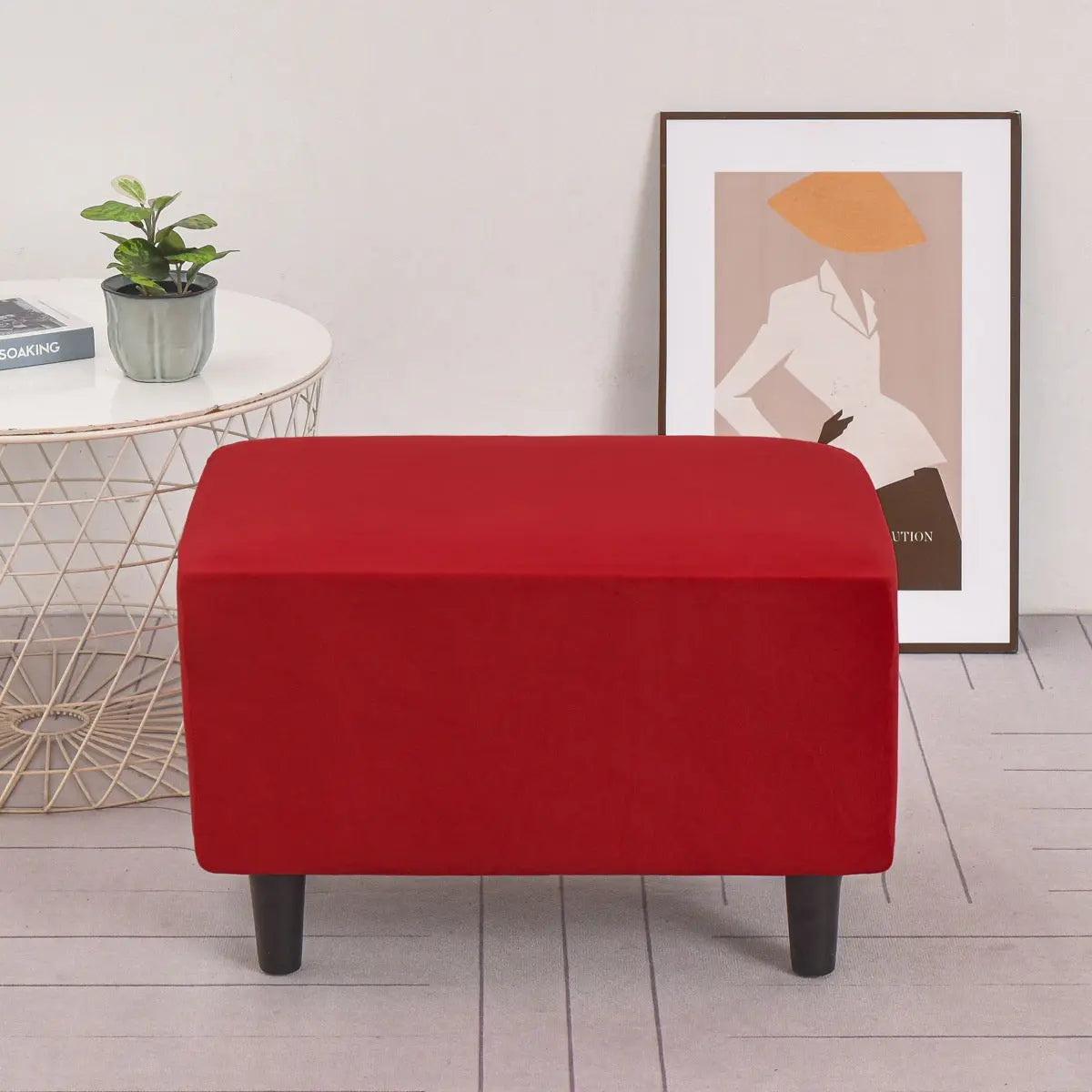 Housse de Banquette Antidérapante VELYA Bright Red-40x60cm