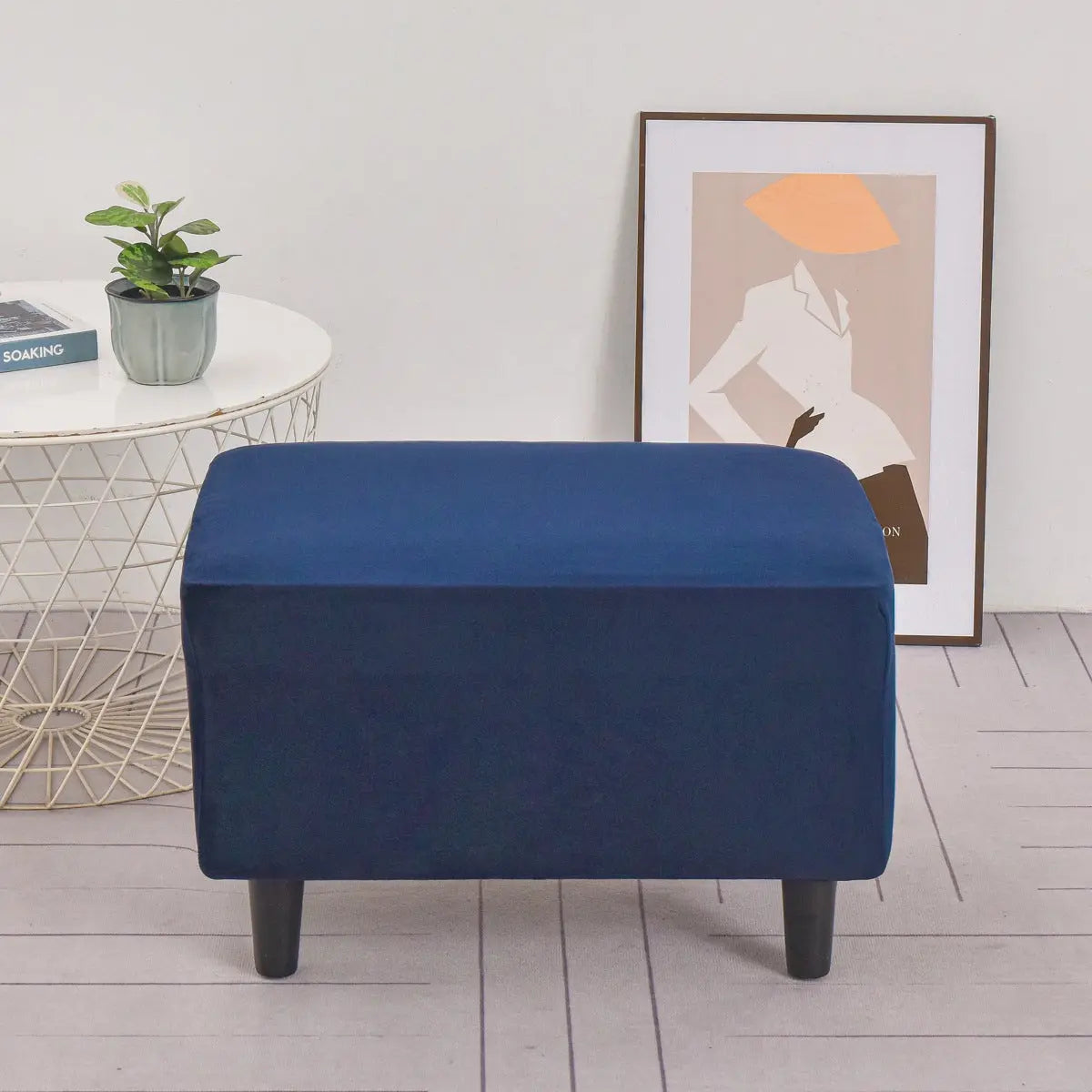 Housse de Banquette Antidérapante VELYA Navy Blue-40x60cm