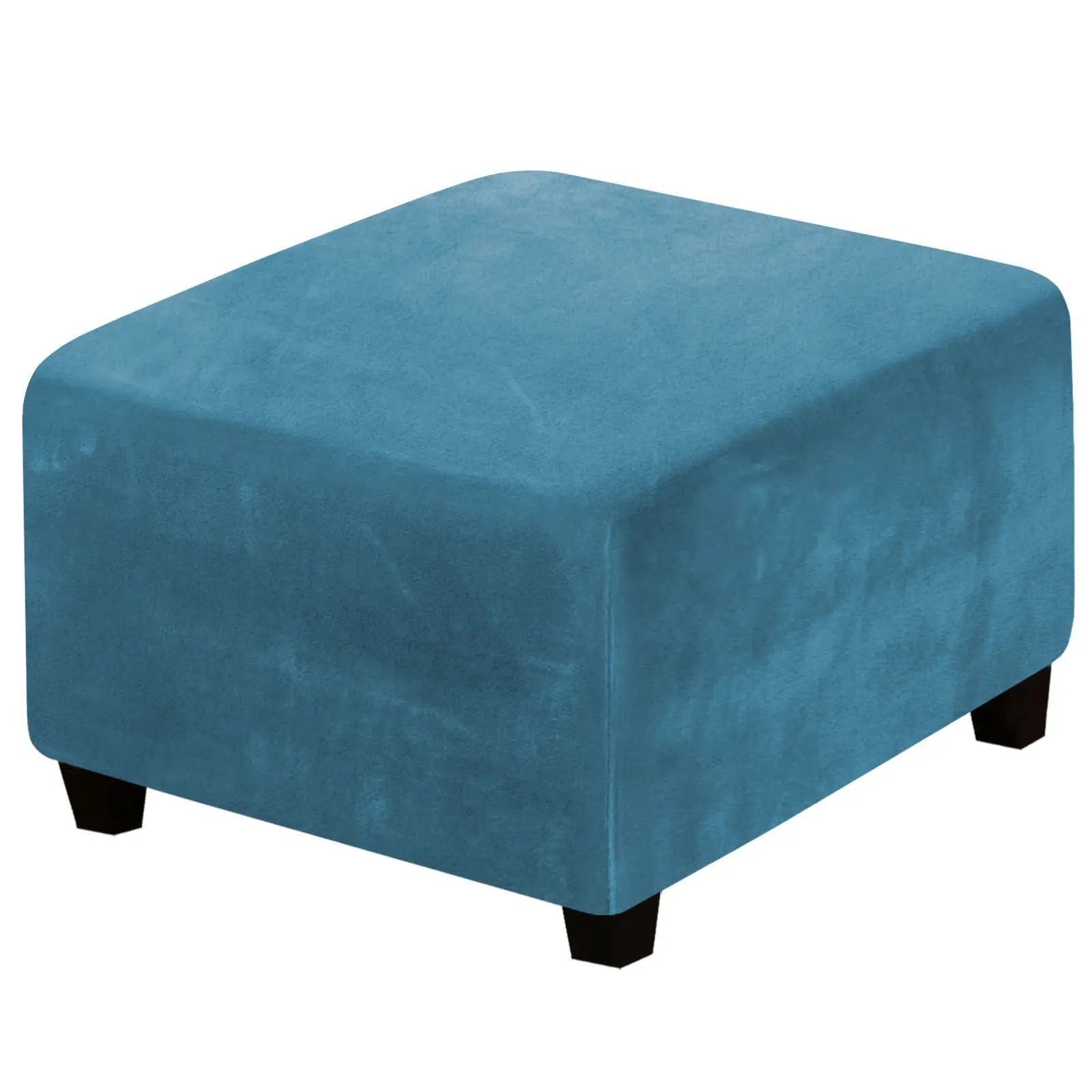 Housse de Banquette Velours AZUR Peacock blue-Sofa Cover