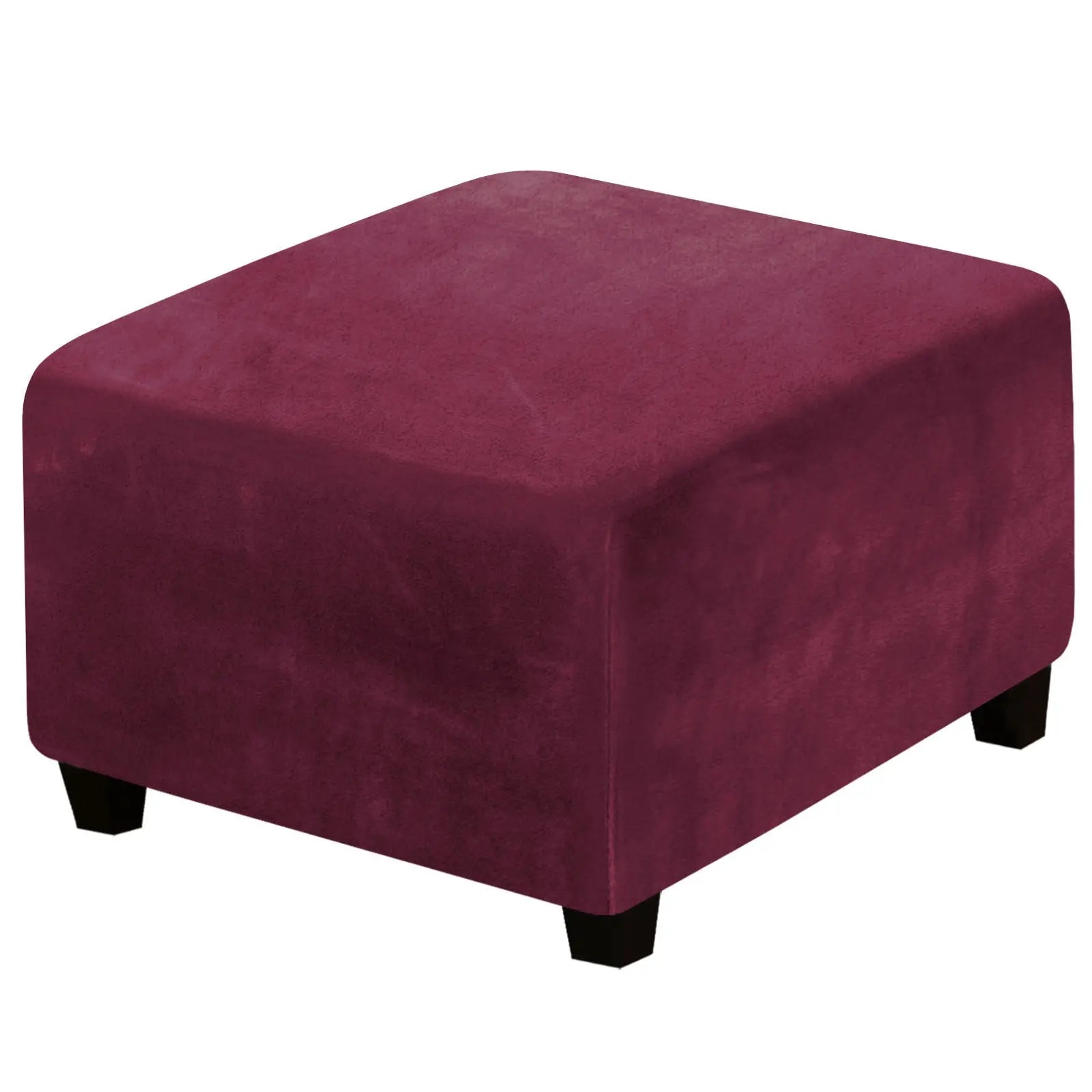 Housse de Banquette Velours AZUR Wine Red-Sofa Cover