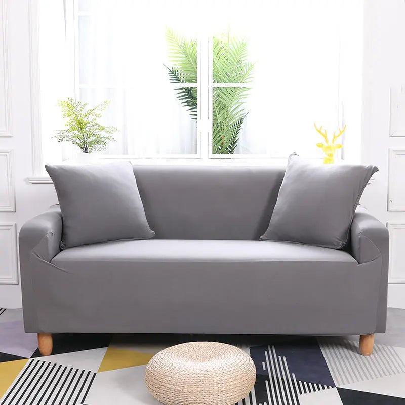 Housse de Canapé Extensible STRETCHY Grey-L