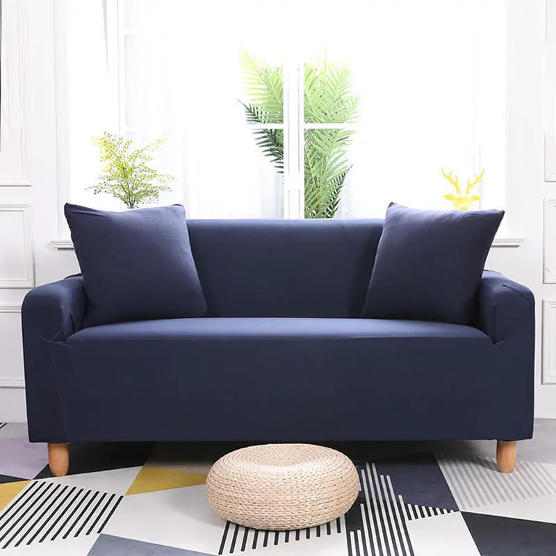 Housse de Canapé Extensible STRETCHY Navy Blue-S