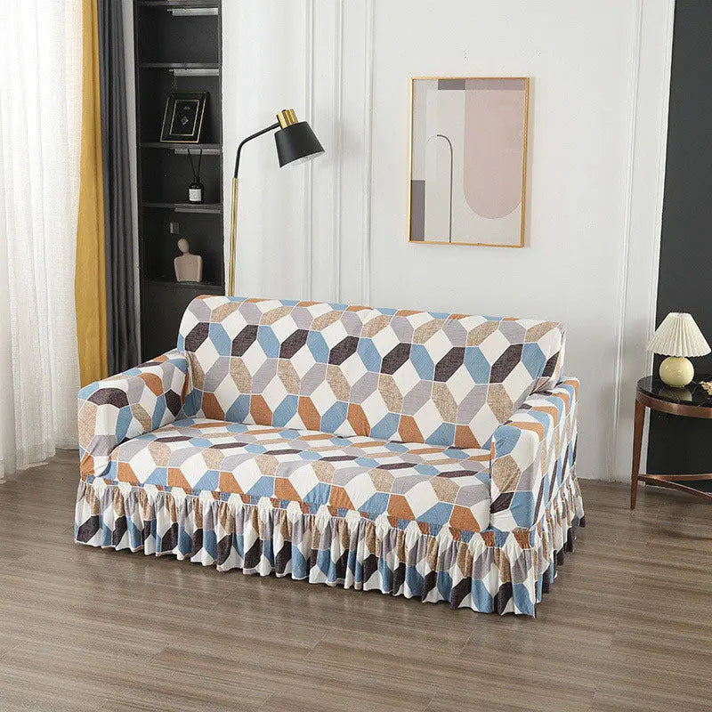 Housse de Canapé Universelle QUOVA Colour Geometry-Three Person Size 190 230cm