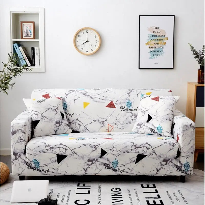 Housse de Canapé Extensible LORNA Violet-190to 230cm