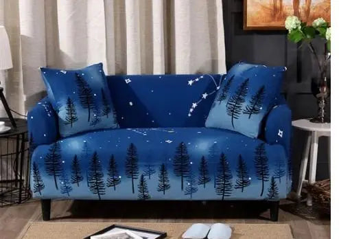 Housse de Canapé Géométrique ZELMA Ice and snow-190x230cm three people