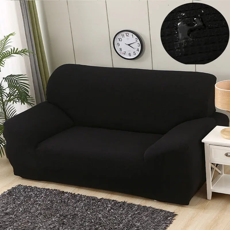 Housse de Canapé Imperméable SOFITA Black-Double