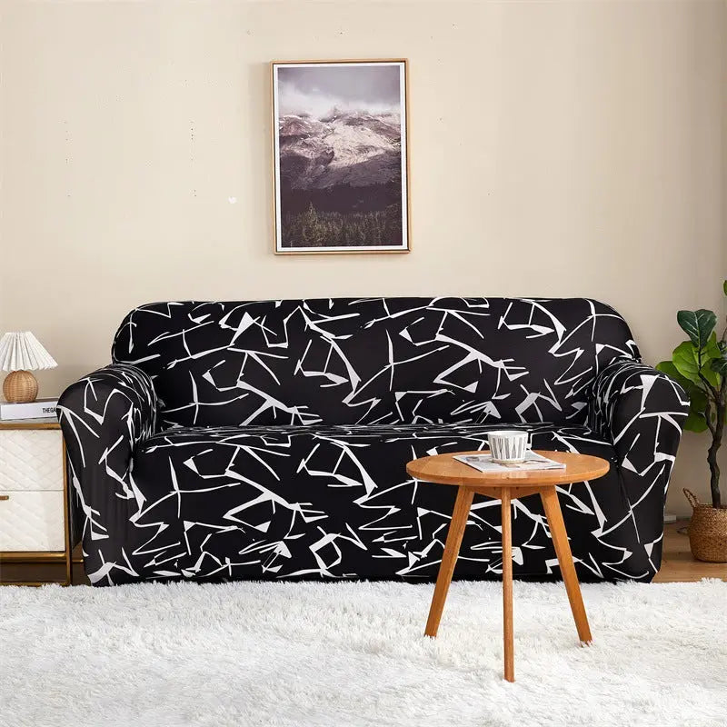 Housse de Canapé Imprimée ELASTIK Ink Dyeing-For Three Person Sofa