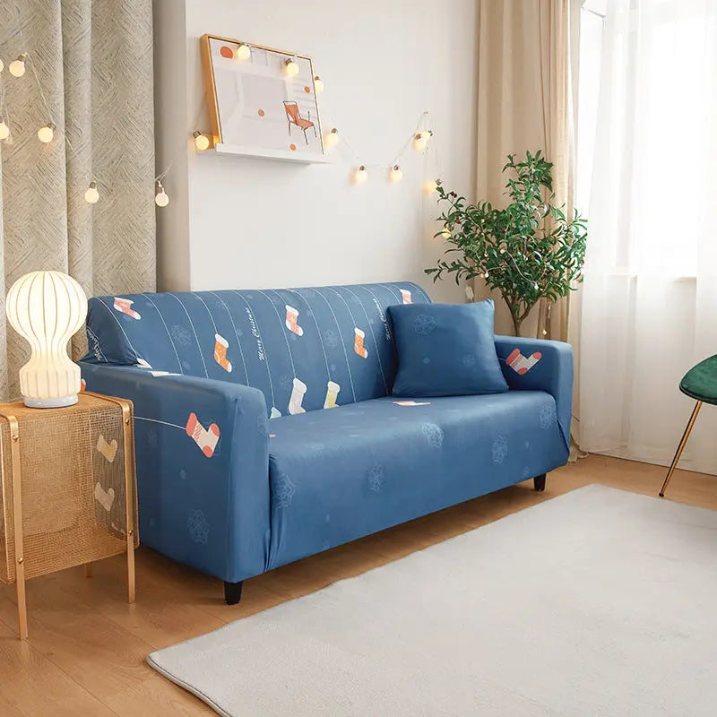 Housse de Canapé Stretch Polyester NYTANO Blue-S