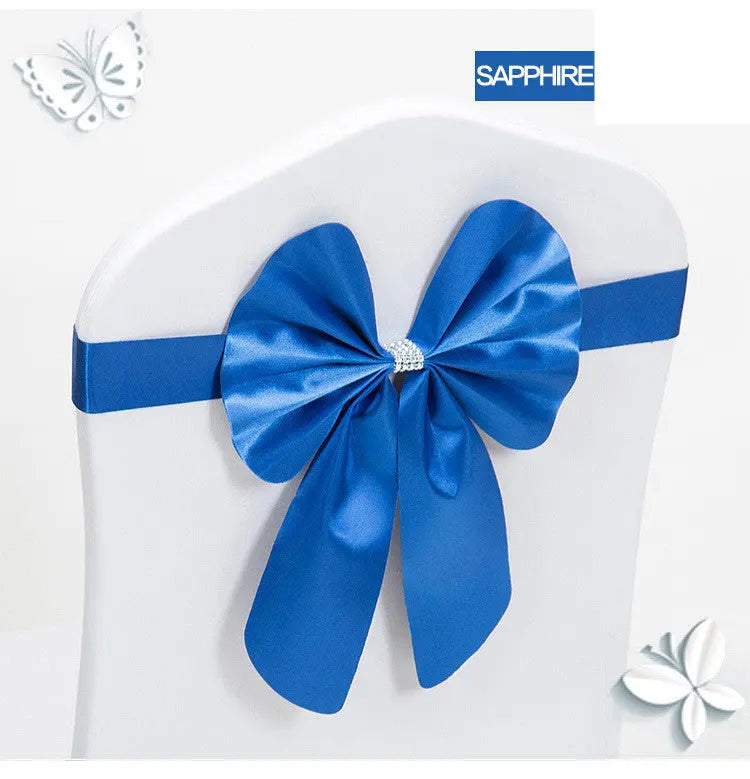 Housse de Chaise Mariage Élégante FLORINA Royal blue