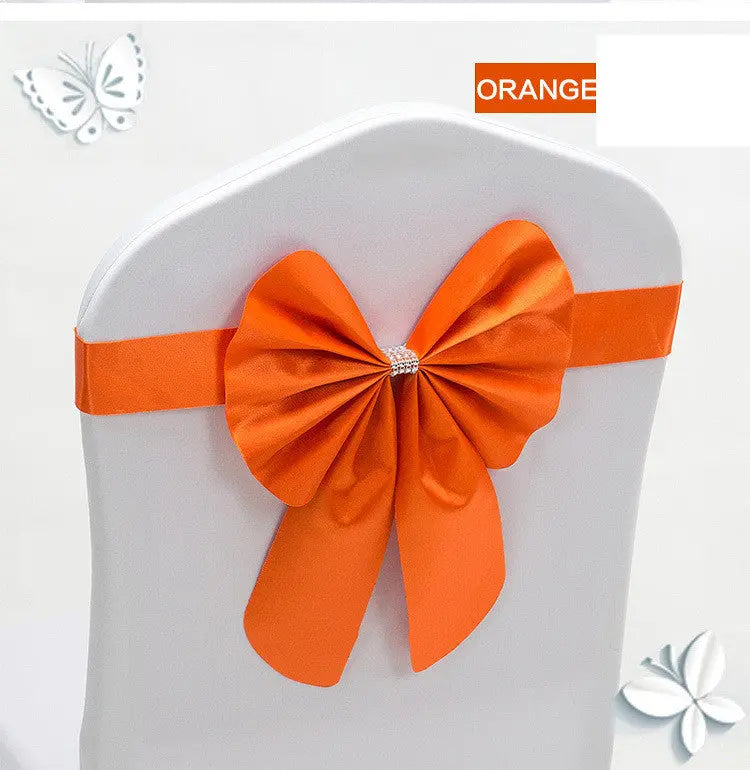 Housse de Chaise Mariage Élégante FLORINA Orange