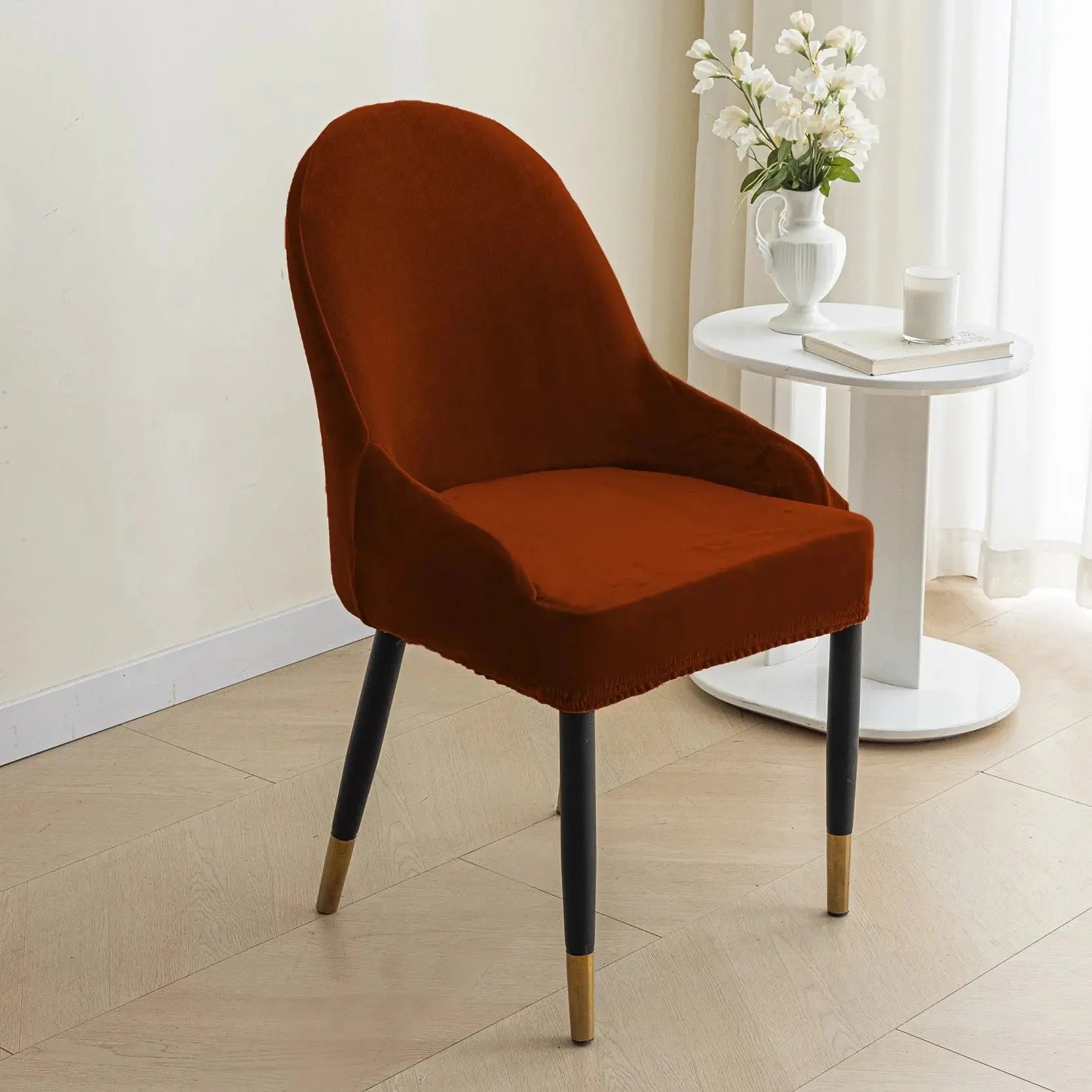 Housse de Chaise Velours Extensible VELINO Housse de France