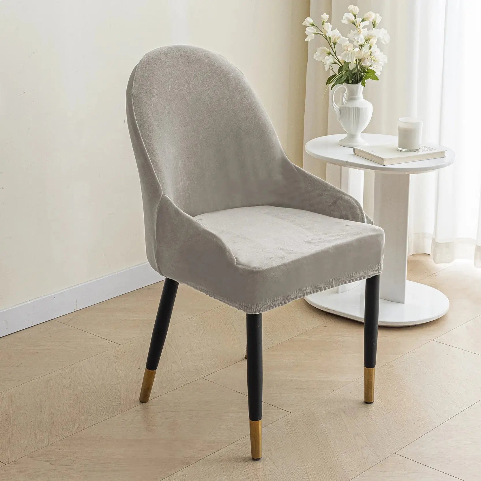 Housse de Chaise Velours Extensible VELINO Housse de France