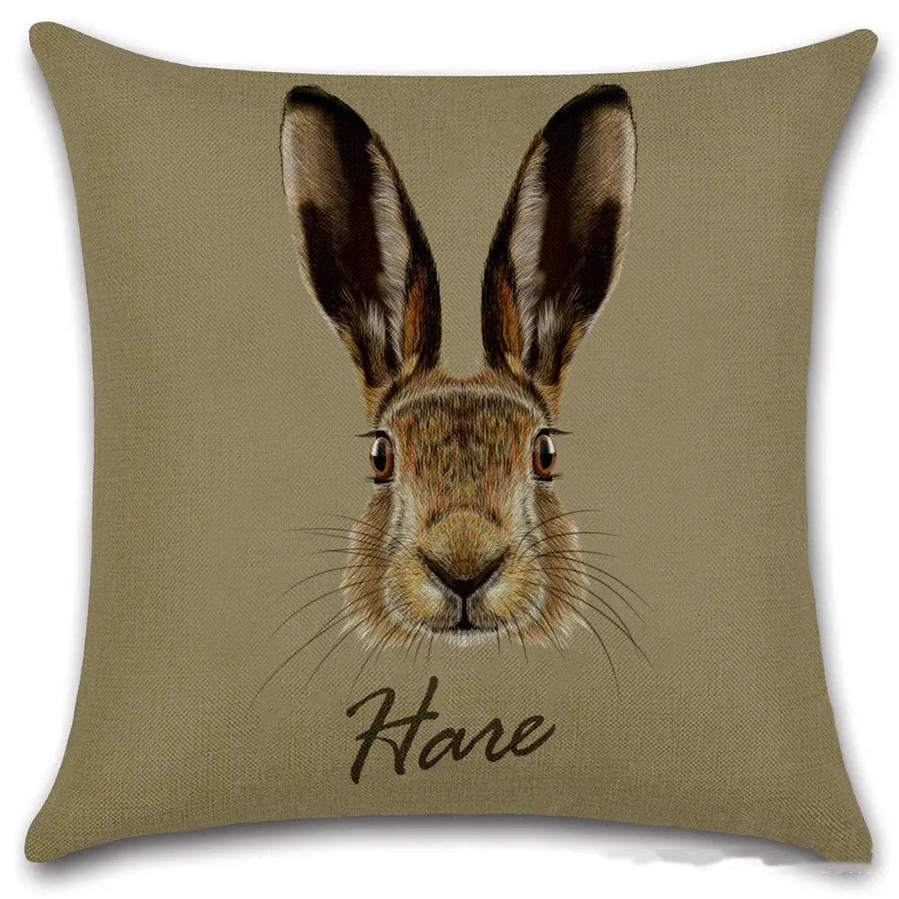 Housse de Coussin Animal Nordique LINNO Style3-45x45cm