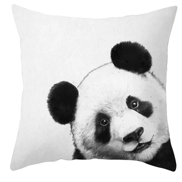 Housse de Coussin Cartoon Animal ANIDECOR DRD916-45x45cm