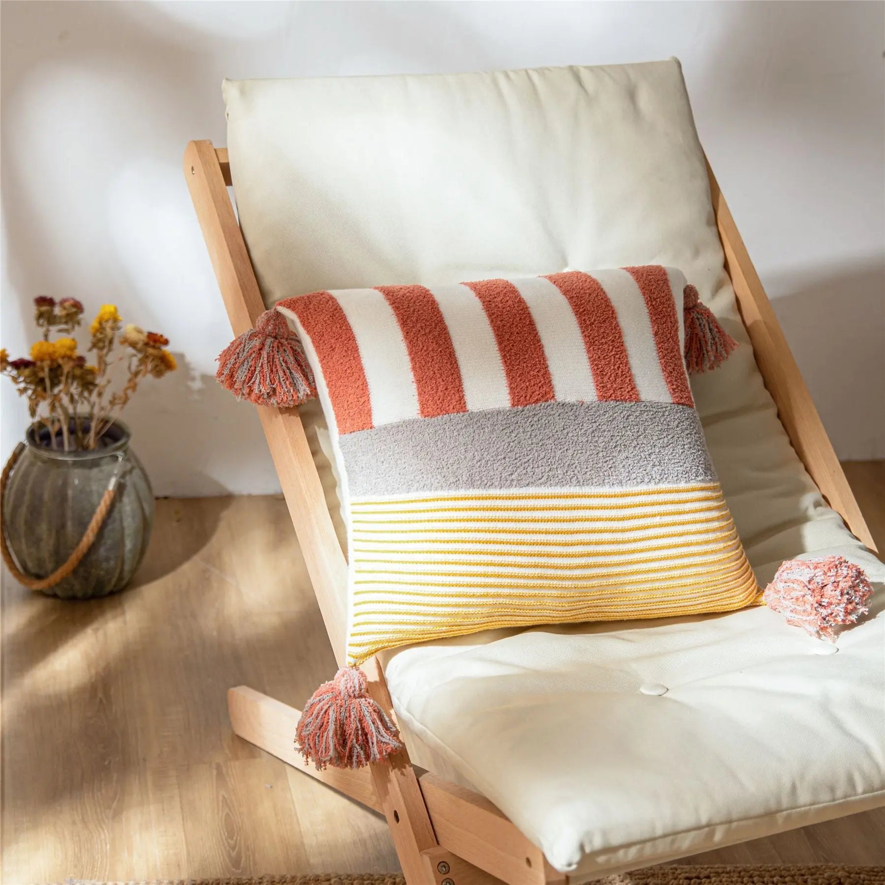 Housse de Coussin Check Nordic SELYA Red-45x45