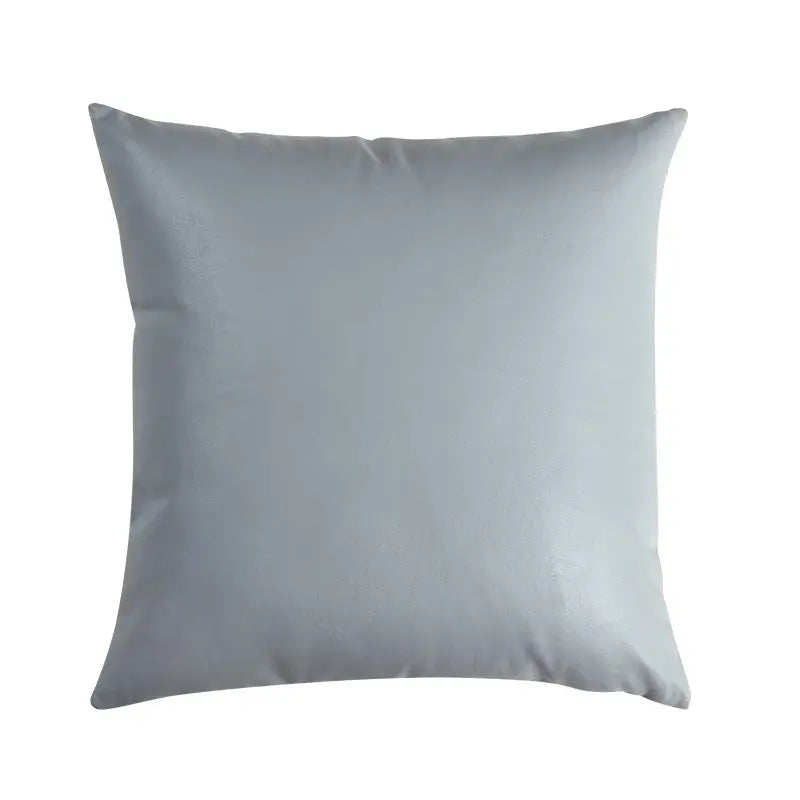 Housse de Coussin Cuir Moderne CILEX Gray-50X50CM-Pillowcase