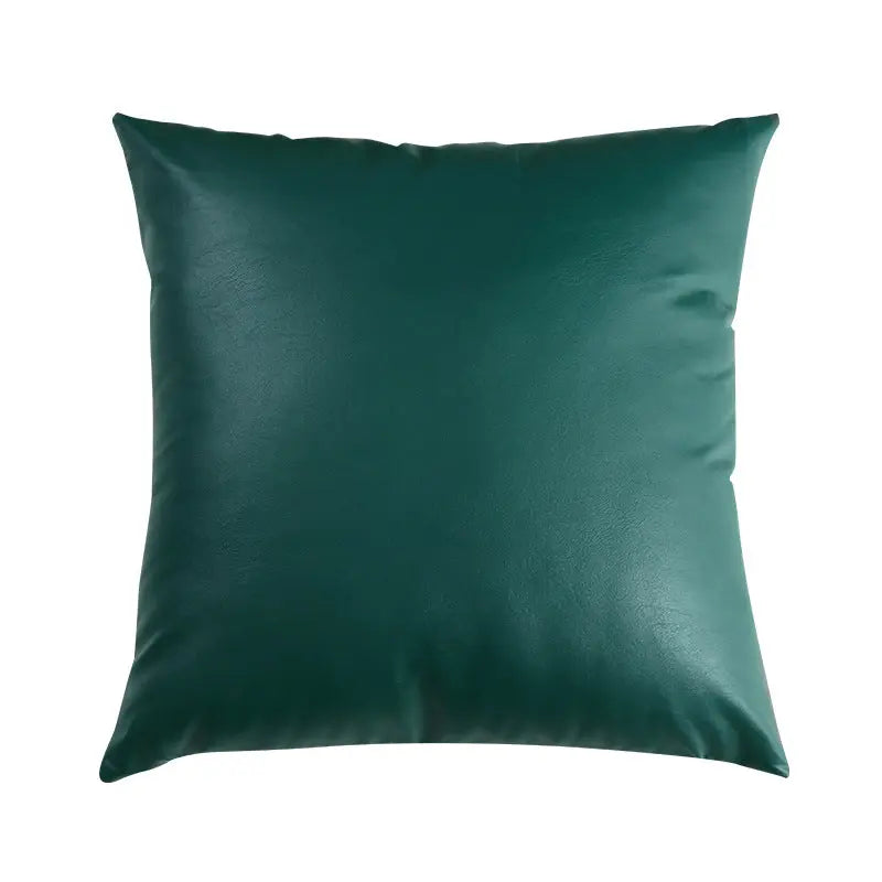 Housse de Coussin Cuir Moderne CILEX Green-50X50CM-Pillowcase
