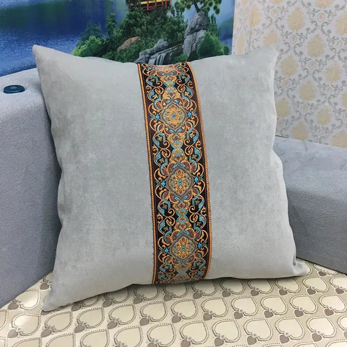 Housse de Coussin Déco KOLVIA Gray Dark-45x45cm Without Core