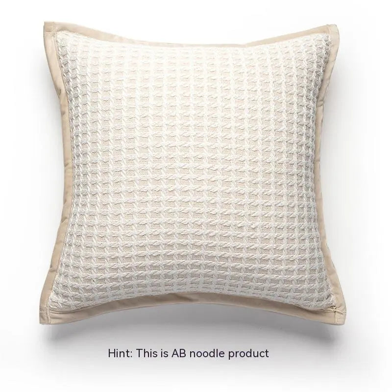 Housse de Coussin Design Nordic VELVOT Classic Style White 45x45cm-Brushed Cloth Pillow