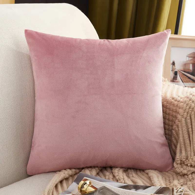 Housse de Coussin Douceur MARE와 Leather Pink-50x50cm Pillow Case