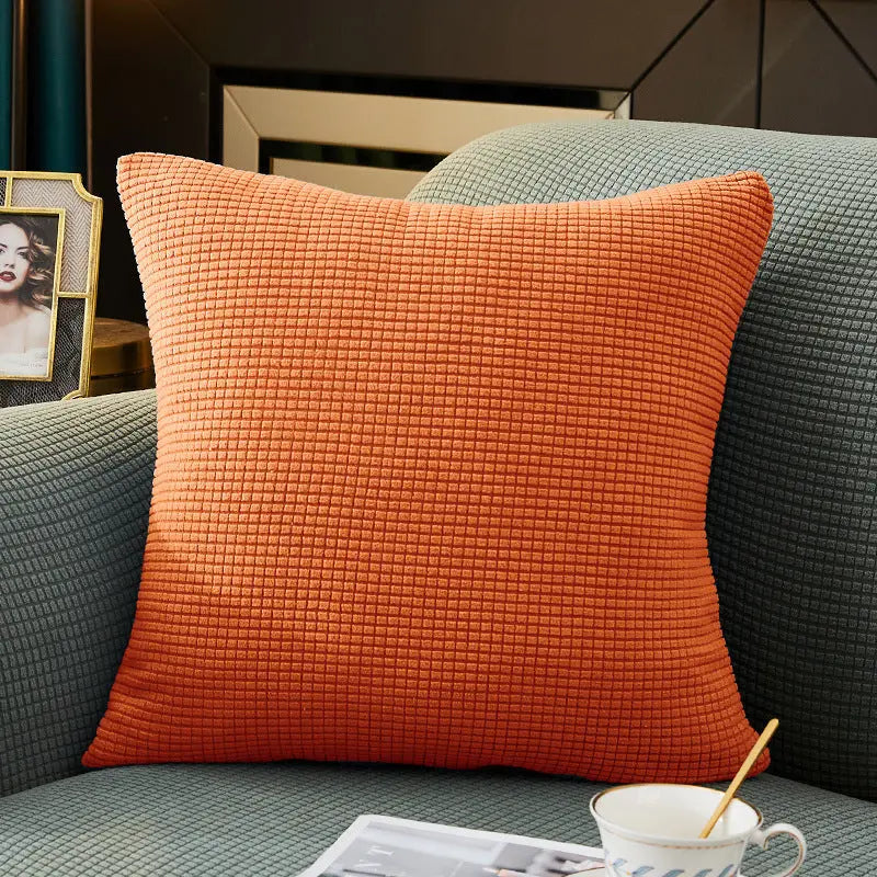 Housse de Coussin Douceur MARE와 Vibrant Orange-50x50cm Pillow Case