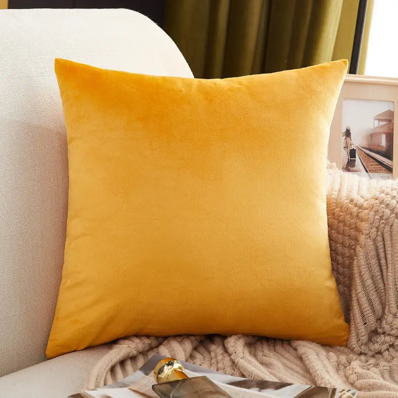 Housse de Coussin Douceur MARE와 Apricot Yellow-50x50cm Pillow Case