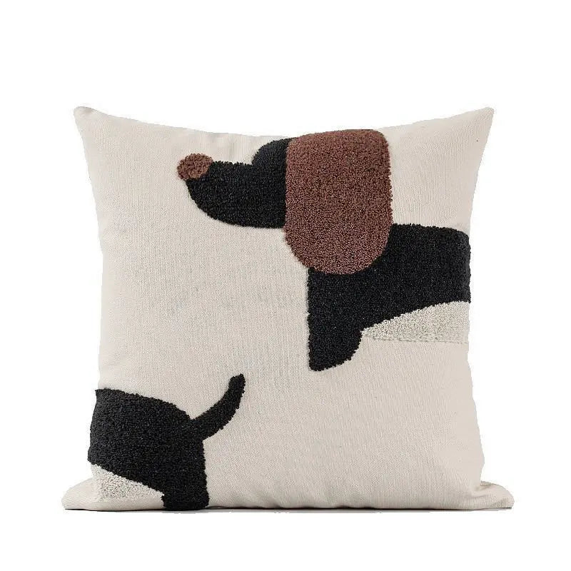 Housse de Coussin Enfant VELOX Dog Brown Square 45x45-Pillowcase