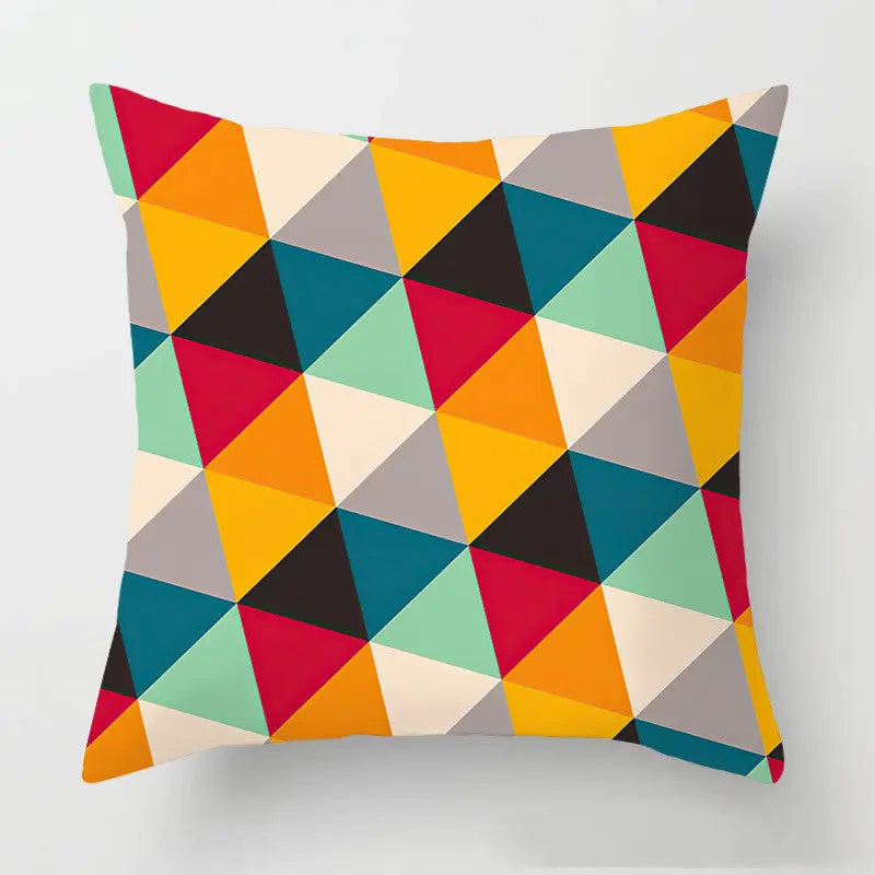 Housse de Coussin Géométrique SOLARO Plush 45x45-BCR ZT008200