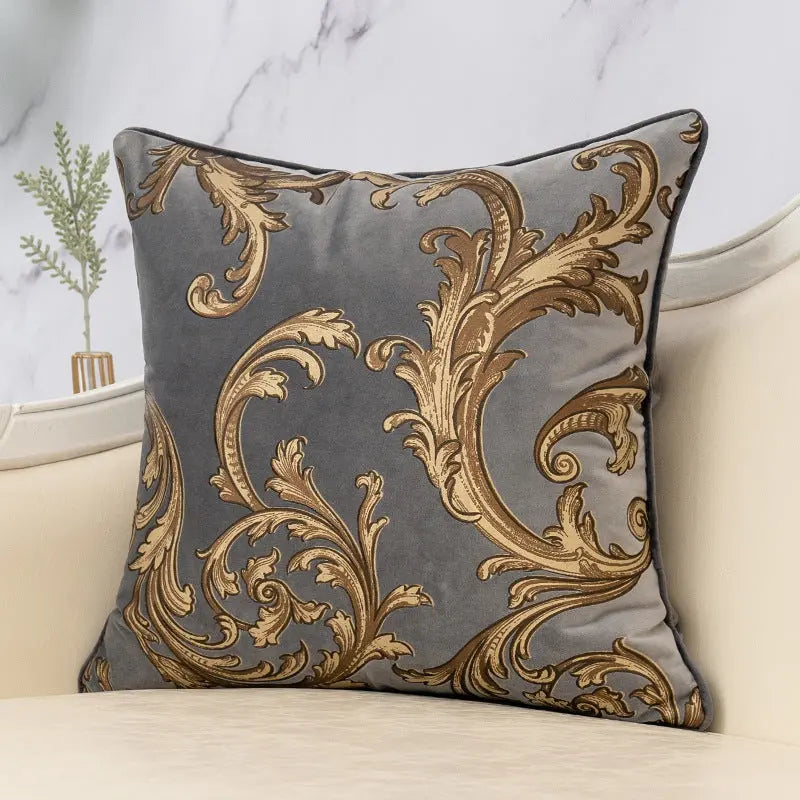 Housse de Coussin Imprimé FENGWU Phoenix dance grey-30X50cm pillow case