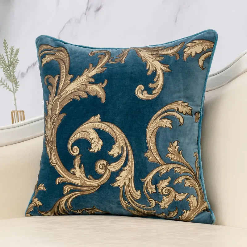 Housse de Coussin Imprimé FENGWU Phoenix dance grey blue-45X45cm pillow case