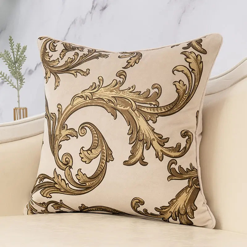 Housse de Coussin Imprimé FENGWU Phoenix dance beige-30X50cm pillow case