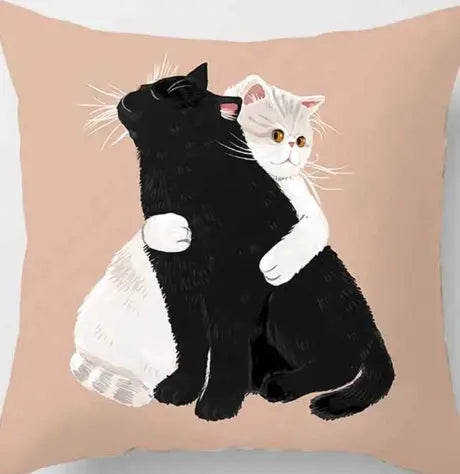 Housse de Coussin Imprimé ZIGRA 45 × 45 Two sided-Cat2