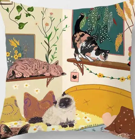 Housse de Coussin Imprimé ZIGRA 45 × 45 Two sided-Cat7