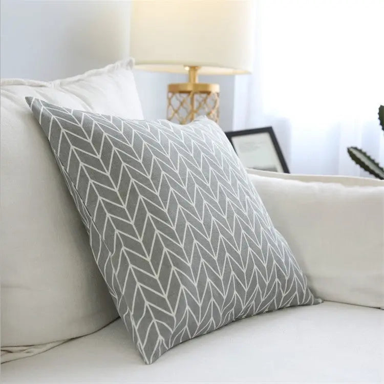 Housse de Coussin Japonais Yimanie Grey arrow-60X60CM