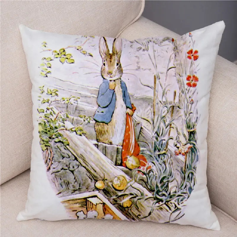 Housse de Coussin Lapin Pascal 2 Colors-45 X45cm Without Pillow
