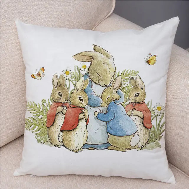 Housse de Coussin Lapin Pascal 9 Colors-45 X45cm Without Pillow