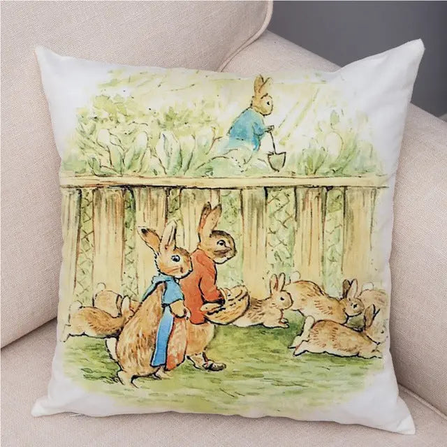 Housse de Coussin Lapin Pascal 13 Colors-45 X45cm Without Pillow