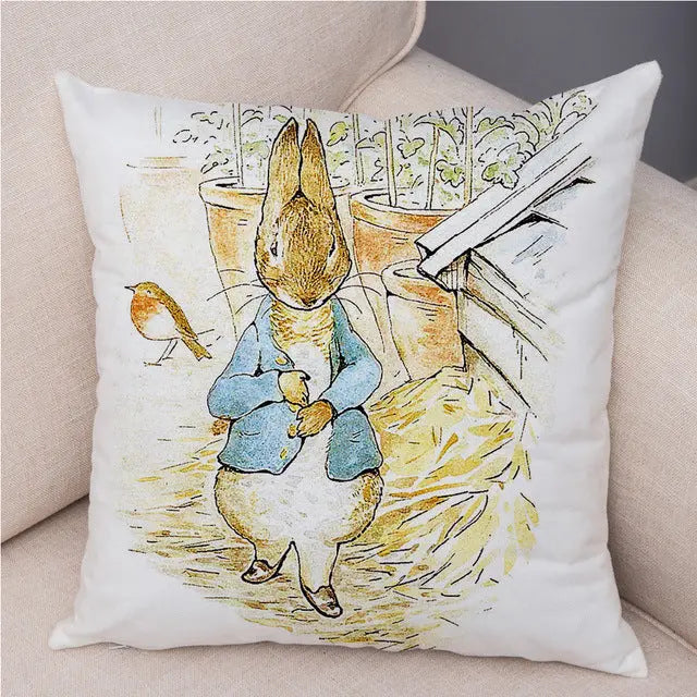 Housse de Coussin Lapin Pascal 18 Colors-45 X45cm Without Pillow