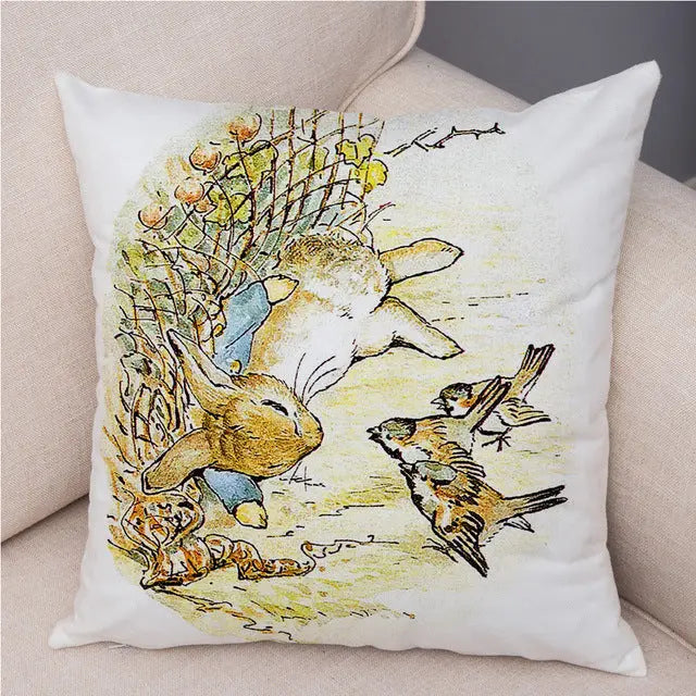 Housse de Coussin Lapin Pascal 20 Colors-45 X45cm Without Pillow