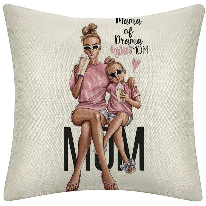 Housse de Coussin Lin Cartoon LINMO 5 style-45x45cm