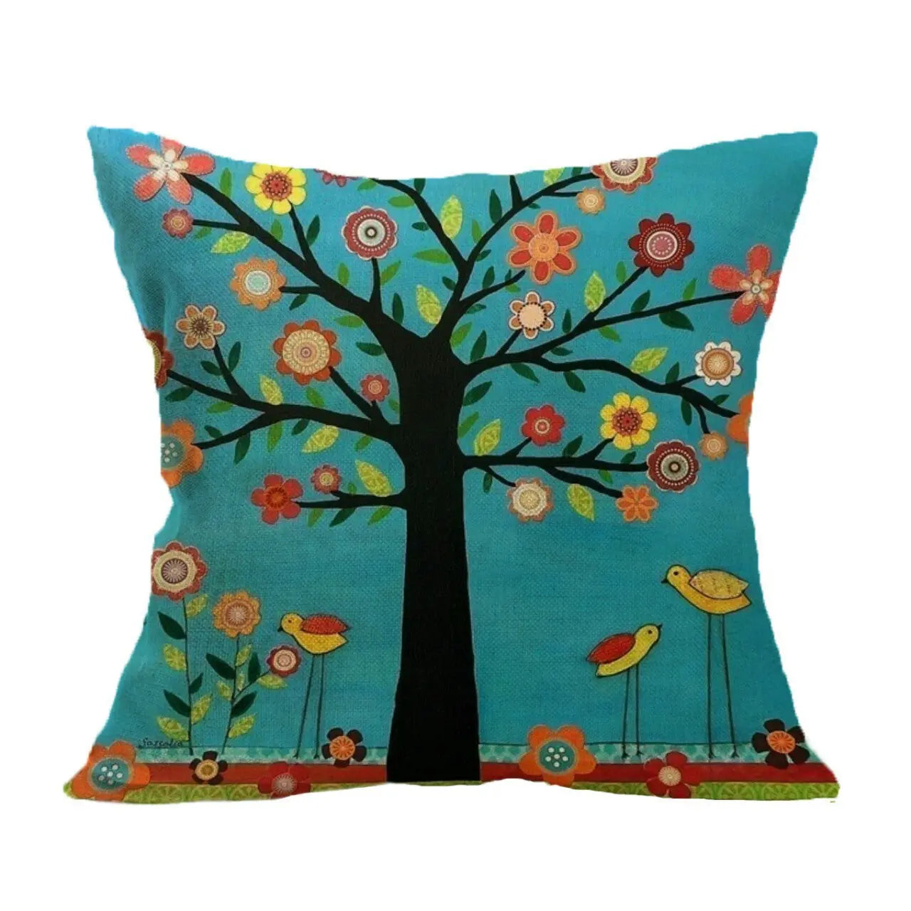 Housse de Coussin Lin Méditerranéen TOTONI 1-45*45cm