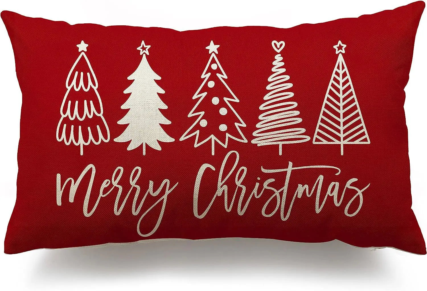 Housse de Coussin Lin Noël VERTI Merrychristmas4-30 X50cm Duplex Printing