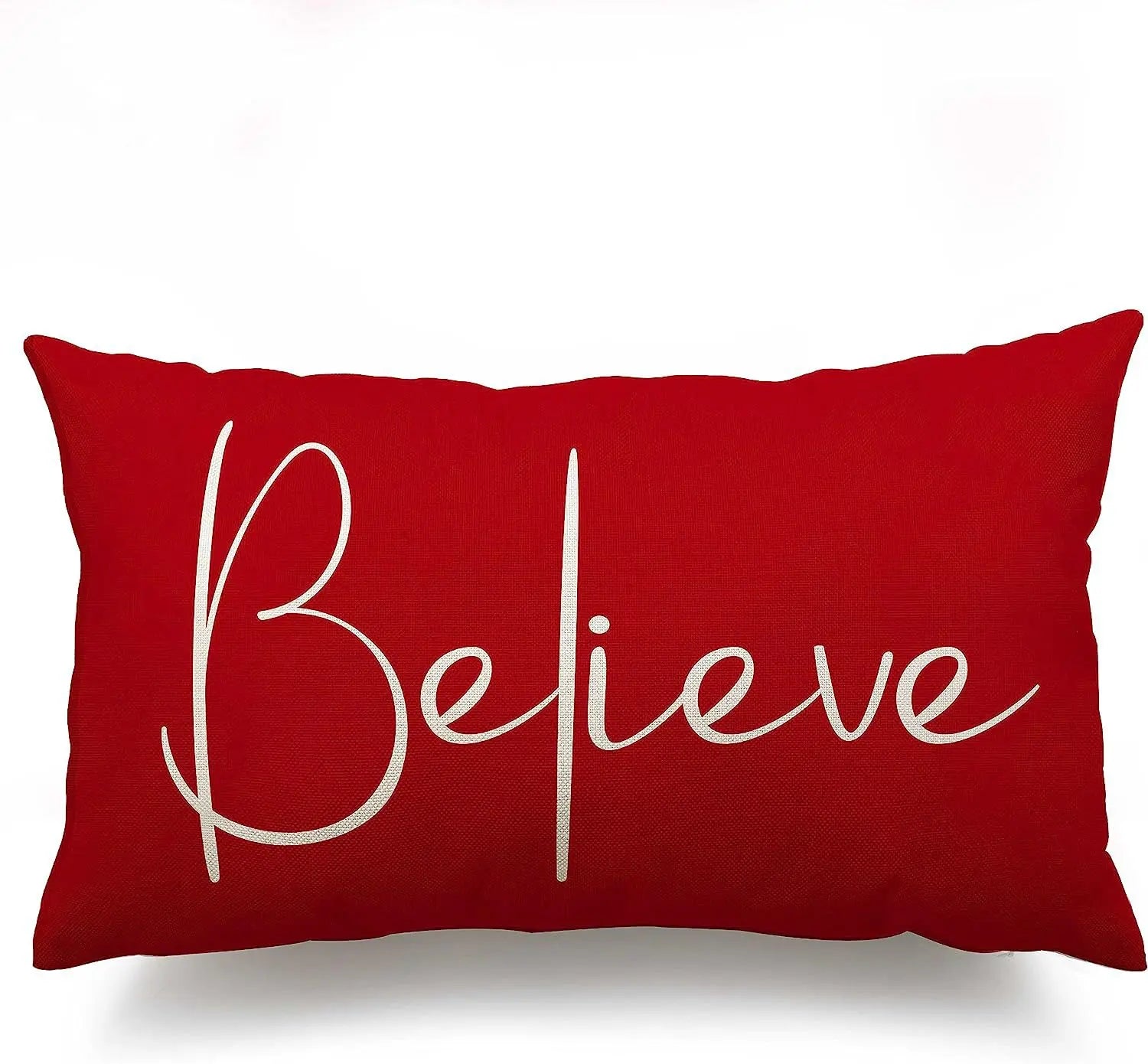 Housse de Coussin Lin Noël VERTI Believe-30 X50cm Duplex Printing