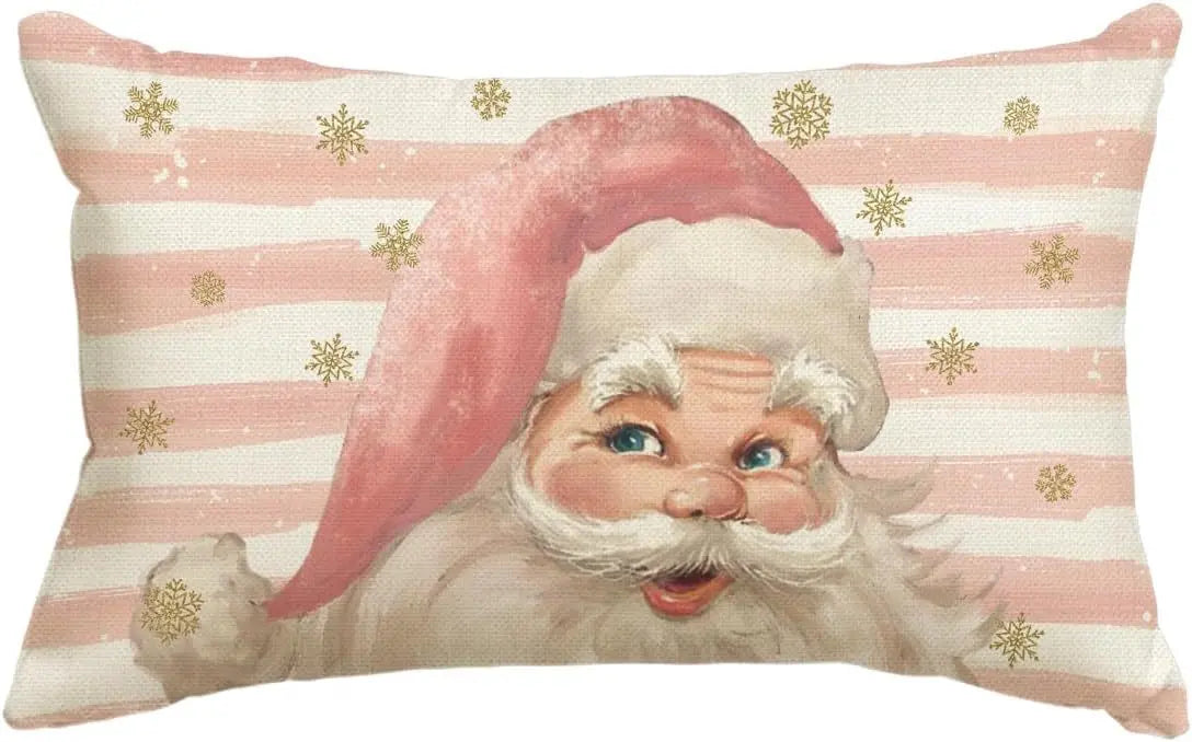 Housse de Coussin Lin Noël VERTI B-30 X50cm Duplex Printing